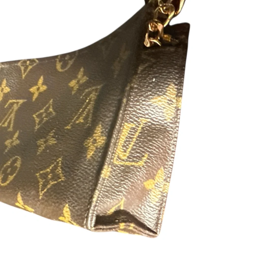 Auth Louis Vuitton Poche Toilette 15 Cosmetic Pouch Monogram